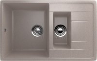 Кухонная мойка Ulgran U-205 U-205-302 77x50 из искусственного камня, песочный