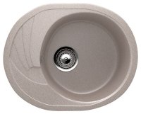 Кухонная мойка Ulgran U-403 U-403-302 57x47 из искусственного камня, песочный