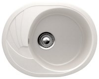 Кухонная мойка Ulgran U-403 U-403-331 57x47 из искусственного камня, белый