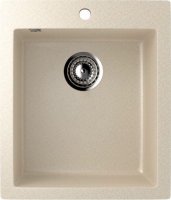 Кухонная мойка Ulgran U-404 U-404-328 42x50 из искусственного камня, бежевый