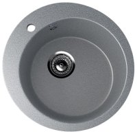 Кухонная мойка Ulgran U-405 U-405-309 50x50 из искусственного камня, серый