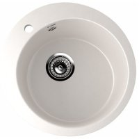 Кухонная мойка Ulgran U-405 U-405-331 50x50 из искусственного камня, белый