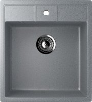 Кухонная мойка Ulgran U-406 U-406-309 45x50 из искусственного камня, серый