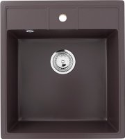 Кухонная мойка Ulgran U-406 U-406-345 45x50 из искусственного камня, коричневый