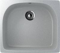Кухонная мойка Ulgran U-408 U-408-310 59x51 из искусственного камня, серый