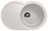 Кухонная мойка Ulgran U-503 U-503-331 75x48 из искусственного камня, белый