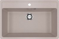 Кухонная мойка Ulgran U-600 U-600-302 76x51 из искусственного камня, песочный
