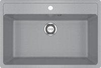 Кухонная мойка Ulgran U-600 U-600-309 76x51 из искусственного камня, серый