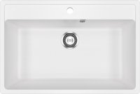 Кухонная мойка Ulgran U-600 U-600-341 76x51 из искусственного камня, белый