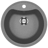 Кухонная мойка Ulgran U-601 U-601-309 51x51 из искусственного камня, серый