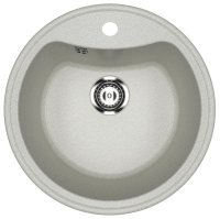 Кухонная мойка Ulgran U-601 U-601-310 51x51 из искусственного камня, серый
