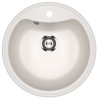 Кухонная мойка Ulgran U-601 U-601-331 51x51 из искусственного камня, белый
