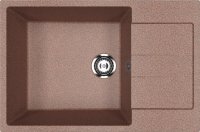 Кухонная мойка Ulgran U-602 U-602-307 76x50 из искусственного камня, коричневый