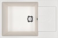 Кухонная мойка Ulgran U-602 U-602-341 76x50 из искусственного камня, белый