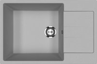 Кухонная мойка Ulgran U-602 U-602-342 76x50 из искусственного камня, серый