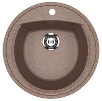 Кухонная мойка Ulgran U-603 U-603-307 52x52 из искусственного камня, коричневый