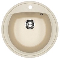 Кухонная мойка Ulgran U-603 U-603-328 52x52 из искусственного камня, бежевый