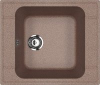 Кухонная мойка Ulgran U-604 U-604-307 59x50 из искусственного камня, коричневый