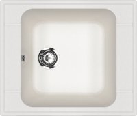 Кухонная мойка Ulgran U-604 U-604-341 59x50 из искусственного камня, белый