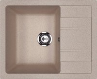 Кухонная мойка Ulgran U-607 U-607-302 61x50 из искусственного камня, песочный