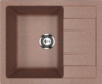 Кухонная мойка Ulgran U-607 U-607-307 61x50 из искусственного камня, коричневый
