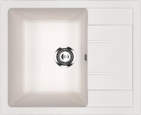 Кухонная мойка Ulgran U-607 U-607-331 61x50 из искусственного камня, белый