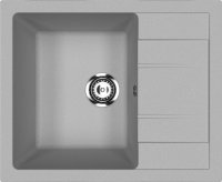 Кухонная мойка Ulgran U-607 U-607-342 61x50 из искусственного камня, серый