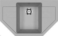 Кухонная мойка Ulgran U-609 U-609-342 79x49 из искусственного камня, серый