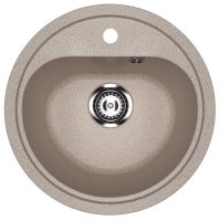 Кухонная мойка Ulgran U-700 U-700-302 44x44 из искусственного камня, песочный