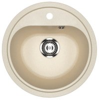 Кухонная мойка Ulgran U-700 U-700-328 44x44 из искусственного камня, бежевый