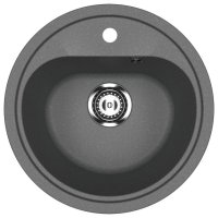 Кухонная мойка Ulgran U-700 U-700-343 44x44 из искусственного камня, серый