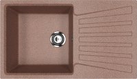 Кухонная мойка Ulgran U-703 U-703-307 83x48 из искусственного камня, коричневый