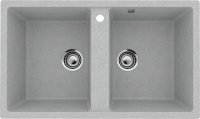 Кухонная мойка Ulgran U-708 U-708-342 86x51 из искусственного камня, серый