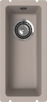 Кухонная мойка Ulgran Underground 160 Under 160-02 21x45 из кварцевого композита, бежевый