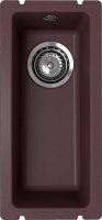 Кухонная мойка Ulgran Underground 160 Under 160-06 21x45 из кварцевого композита, коричневый