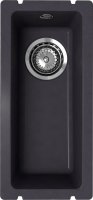 Кухонная мойка Ulgran Underground 160 Under 160-08 21x45 из кварцевого композита, черный