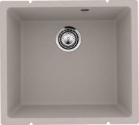 Кухонная мойка Ulgran Underground 450 Under 450-10 50x45 из кварцевого композита, бежевый