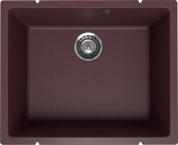Кухонная мойка Ulgran Underground 500 Under 500-06 55x45 из кварцевого композита, коричневый