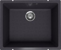 Кухонная мойка Ulgran Underground 500 Under 500-08 55x45 из кварцевого композита, черный