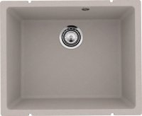 Кухонная мойка Ulgran Underground 500 Under 500-10 55x45 из кварцевого композита, бежевый