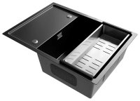 Кухонная мойка Ulgran US 680-002 68x50 стальная, сталь