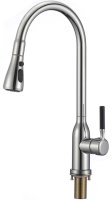 Смеситель для кухни Savol S-002804A с выдвижным изливом, хром