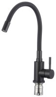 Смеситель для кухни Savol S-3002H-01 с гибким изливом, черный