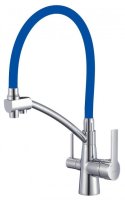 Смеситель для кухни Savol S-L1805-05 с подключением фильтра и гибким изливом, хром