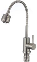 Смеситель для кухни Savol S-SUS3002-1 с гибким изливом, сатин