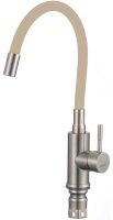Смеситель для кухни Savol S-SUS6002-12 с гибким изливом, сатин