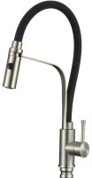 Смеситель для кухни Savol S-SUS6012-01 с гибким изливом, сатин
