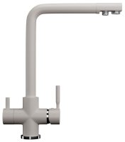 Смеситель для кухни Ulgran U-016 U-016-331 с подключением фильтра, белый