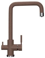 Смеситель для кухни Ulgran U-019 U-019-307 с подключением фильтра, терракот