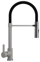 Смеситель для кухни Ulgran U-024 U-024-310 с гибким изливом, серый